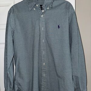 Polo by Ralph Lauren Men's Green Checkered Shirt